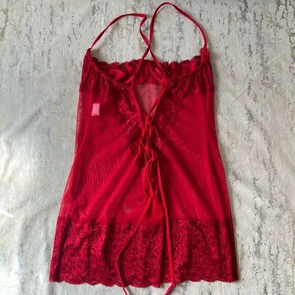 Shirley of Hollywood Sexy Red Lace Teddy - Picture 7 of 9